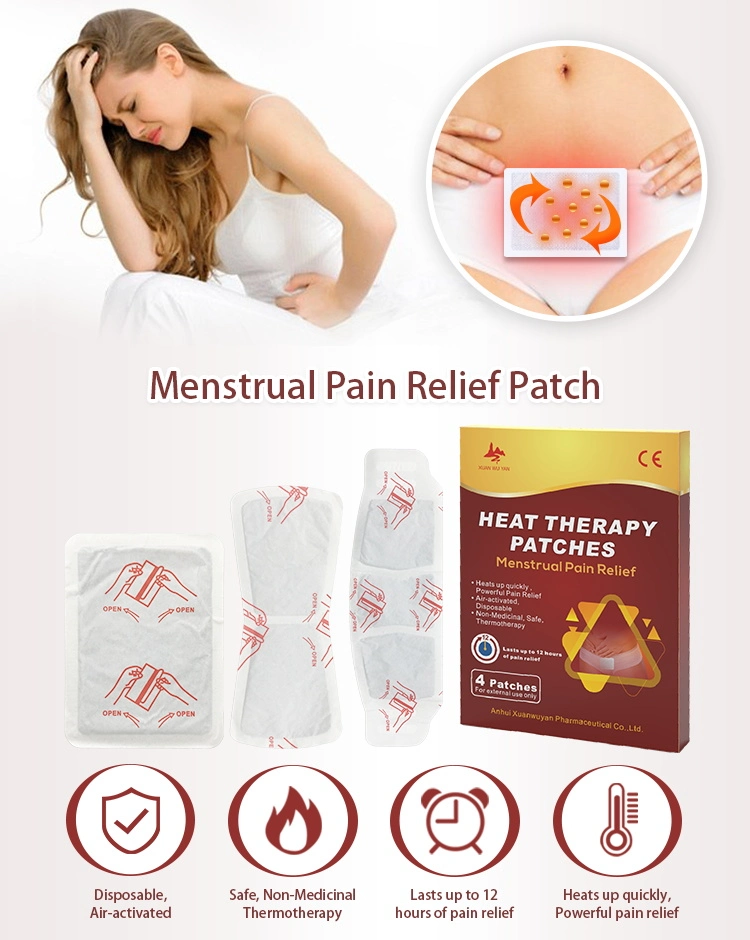 Basic Customization Wholesale Price New Product Heat Therapy Plaster Feminine Menstural Pain Relief Patch