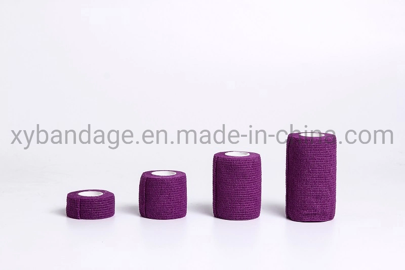 High Quality Fixation Self-Elastic Cotton Latex or Free Non-Woven Bandage with CE for Sports