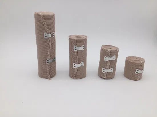 Fourniture de produits hospitaliers Bandage élastique en caoutchouc de couleur de peau médicale