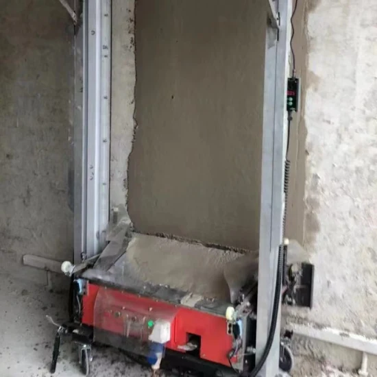Machine électronique automatique de pulvérisation de plâtre de mur de rendu de béton/prix automatique de machine de plâtrage de mur